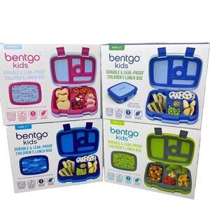 Bentgo Kids' Leakproof, 5 Compartment Bento-Style Kids' Lunch Box Various Prints